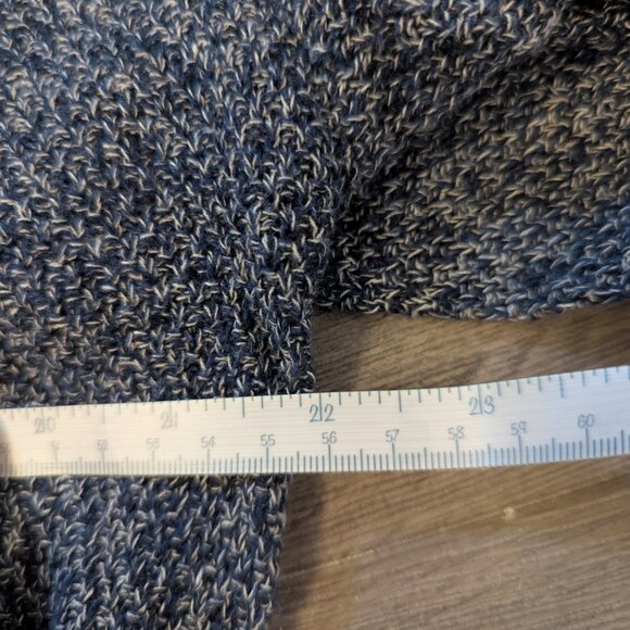 Men's Frank and Oak Blue Marled Knit Sweater - Picture 6 of 7
